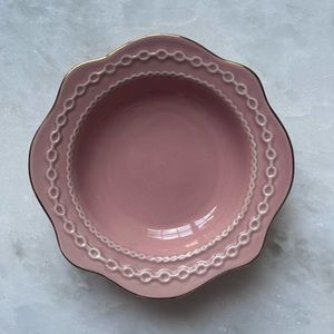 Glass Jewelry dish - Target threshold - Rose colored - excellent condition